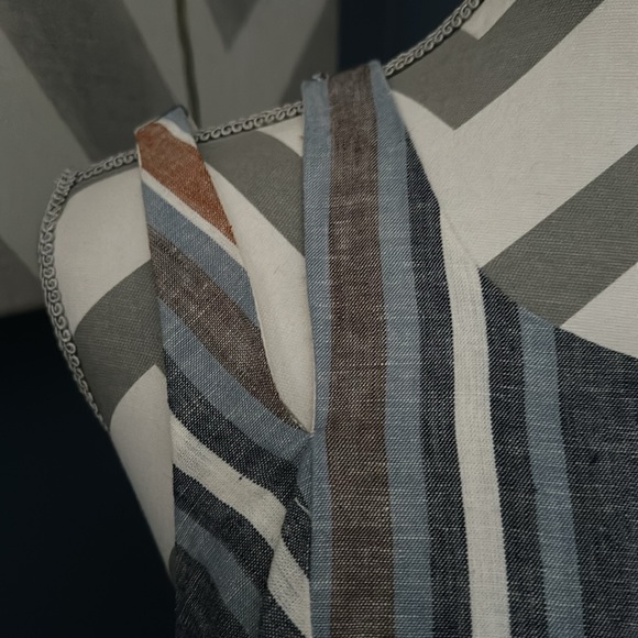 Bcbgeneration Linen Striped Dress - Picture 3 of 11